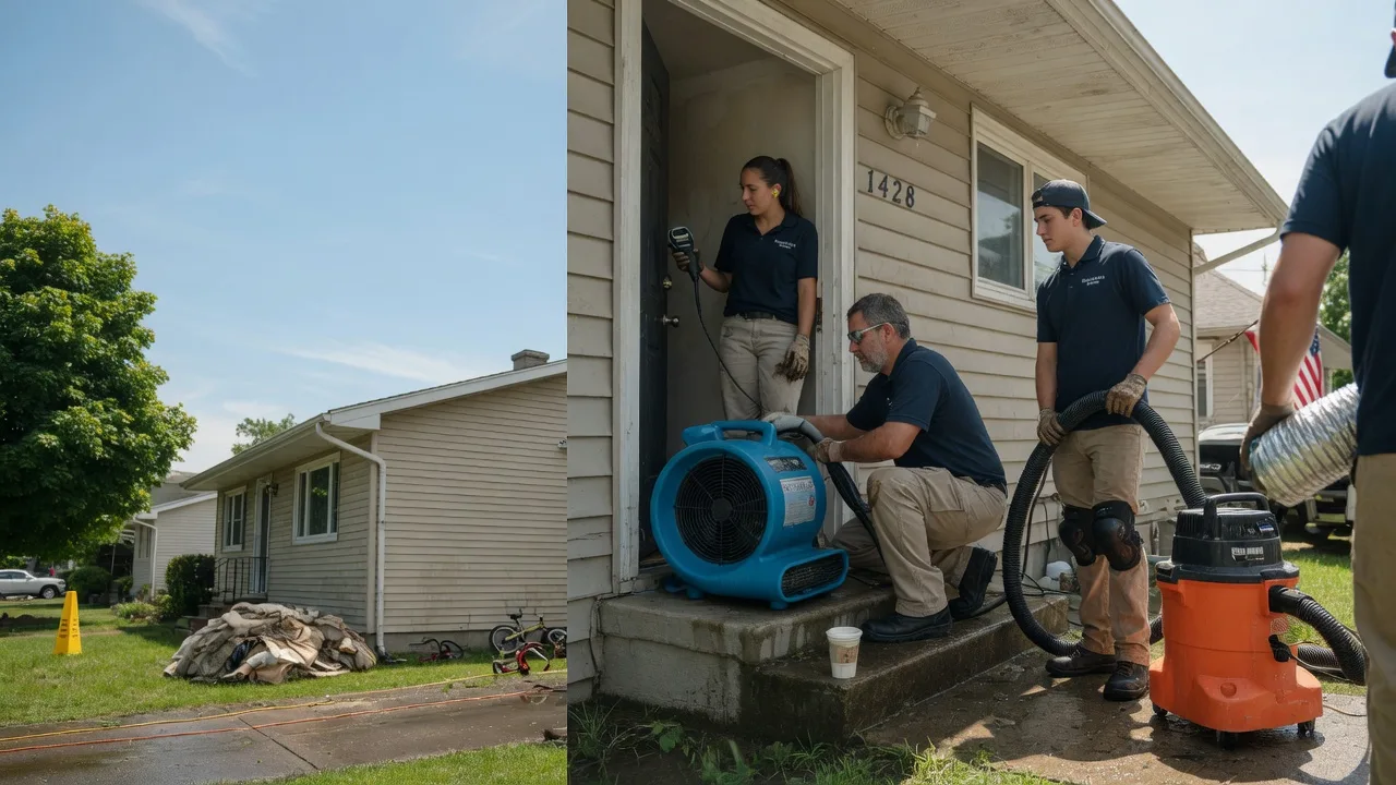 Water Damage Restoration in Combined Locks, WI near me